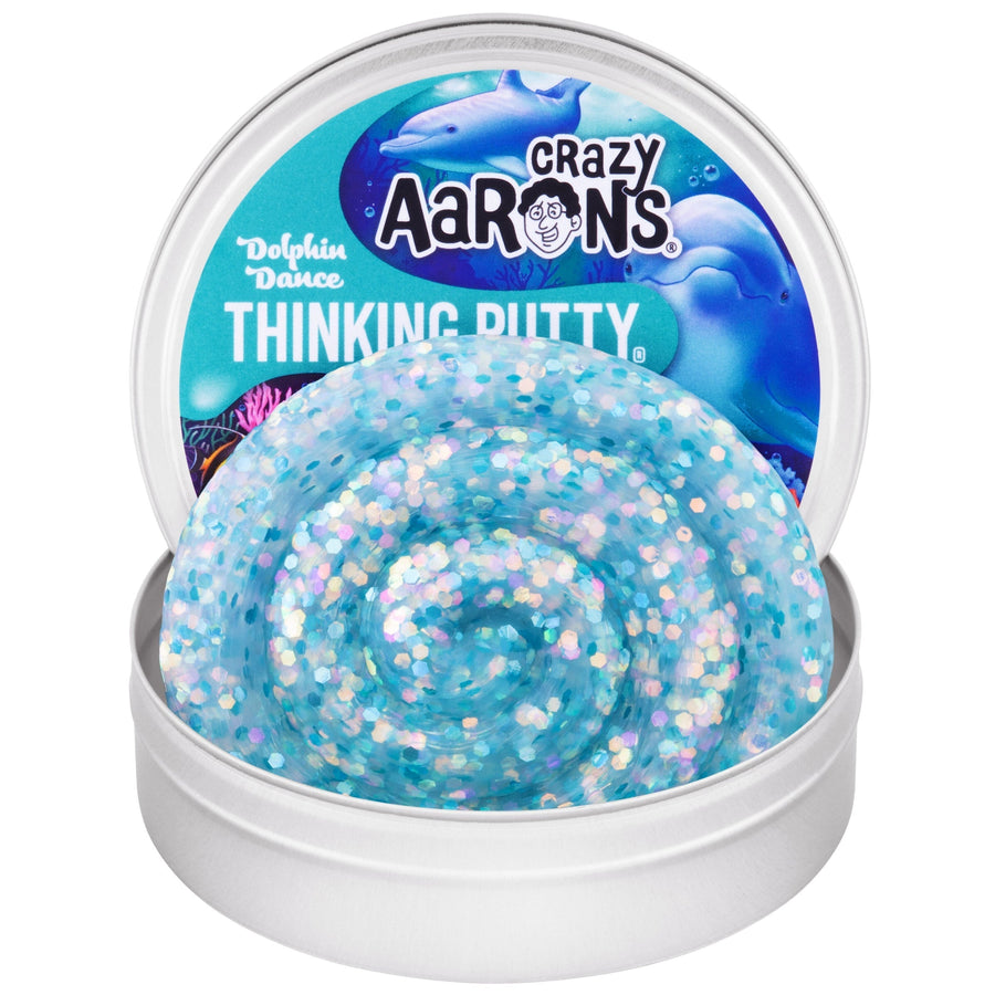 Dolphin Dance - 3.5" Thinking Putty Tin E4